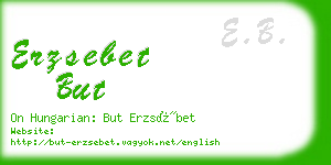 erzsebet but business card